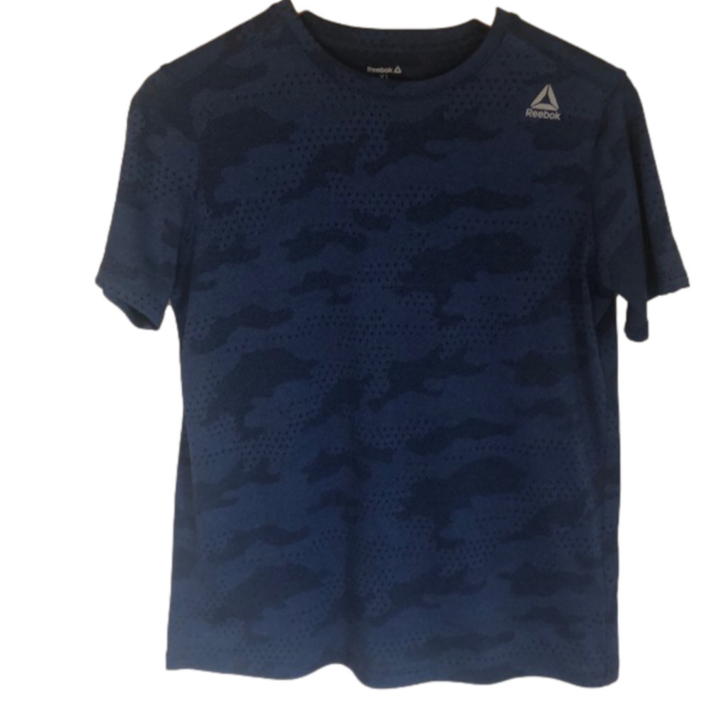 Boys Reebok Blue Camo Active Shirt XL